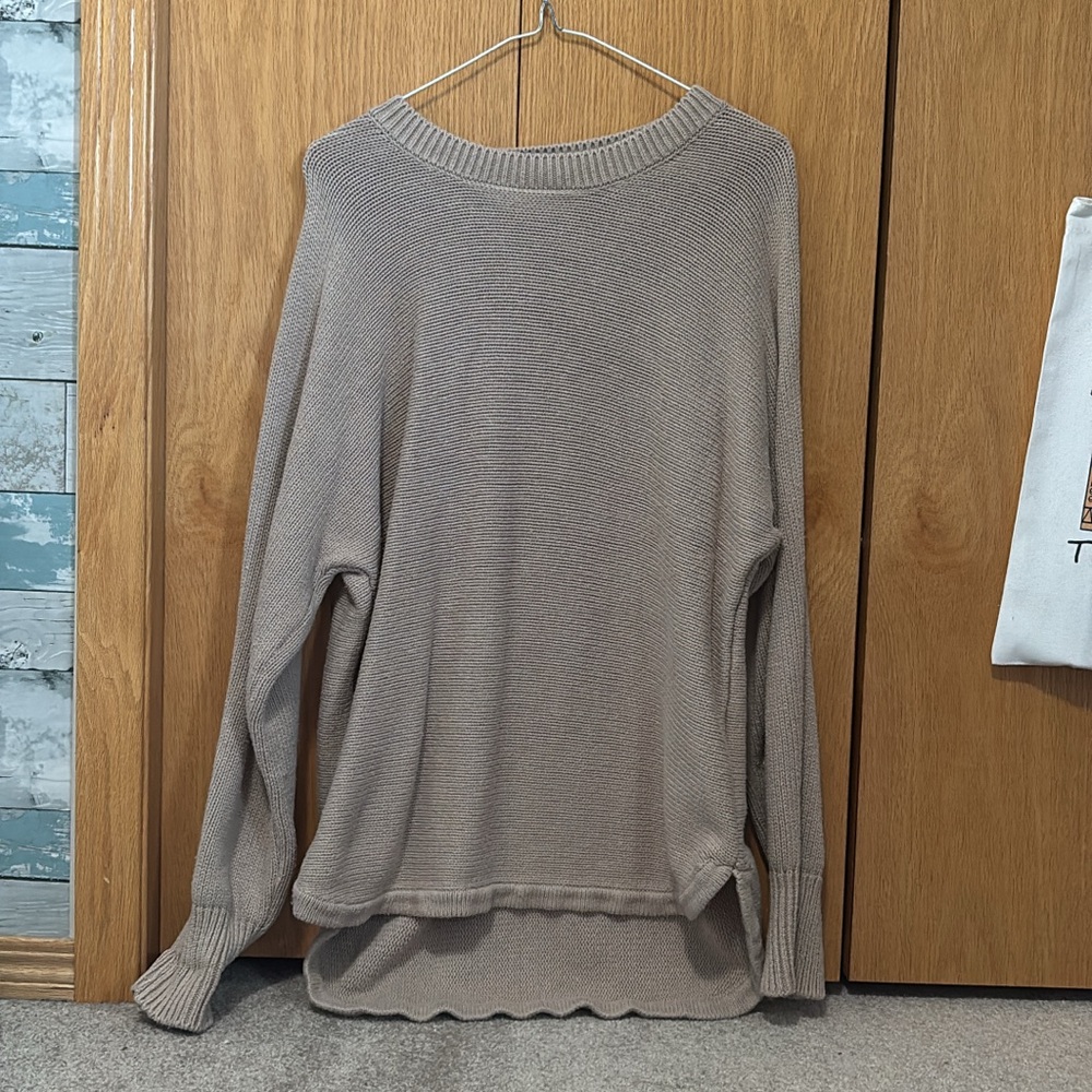 Philosophy Taupe Crew Neck Sweater